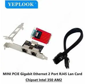 MINI PCIE 1G LAN Card Dual Port RJ45 Industrial Server 10/100/1000Mbps Gigabit Ethernet Adapter Network Card Chipset Intel I350 MINI PCIE 1G LAN Card Dual Port RJ45 Industrial Server 10/100/1000Mbps Gigabit Ethernet Adapter Network Card Chipset Intel I350