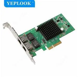 PCIe 4x Dual Port RJ45 10/100/1000Mbps Gigabit Ethernet Lan Card Desktop Server Network Adapter NIC Chipset Intel I350 PCIe 4x Dual Port RJ45 10/100/1000Mbps Gigabit Ethernet Lan Card Desktop Server Network Adapter NIC Chipset Intel I350