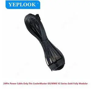 18+10Pin to 24Pin Motherboard Power Cable for Cooler Master MWE Gold V2 Series/GX GX550 GX650 GX750 GX850 GX1050 GX1250 Gold Fully Modular Power, 60CM 18AWG Flat Wire 18+10Pin to 24Pin Motherboard Power Cable for Cooler Master MWE Gold V2 Series/GX GX550 GX650 GX750 GX850 GX1050 GX1250 Gold Fully Modular Power, 60CM 18AWG Flat Wire