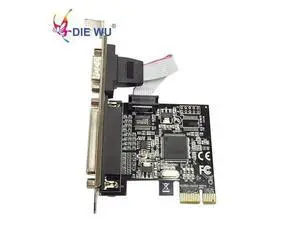 PCI Express single Serial single Parallel Port Expansion Card I/O card PCIe riser card TXB069 PCI Express single Serial single Parallel Port Expansion Card I/O card PCIe riser card TXB069