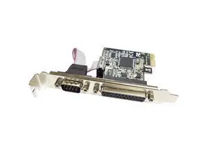PCI express 1 Serial and 1 parallel port Expression Card RS232 Printer port PCIe PCI-e riser Card PCI express 1 Serial and 1 parallel port Expression Card RS232 Printer port PCIe PCI-e riser Card