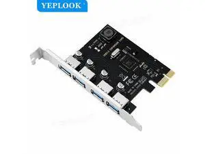 4 Port USB3.0 PCI-E X1 Expansion Card PCIe USB3.0 HUB Controller Adapter 5Gbps VIA Chipset Independent Power Supply Plug & play 4 Port USB3.0 PCI-E X1 Expansion Card PCIe USB3.0 HUB Controller Adapter 5Gbps VIA Chipset Independent Power Supply Plug & play