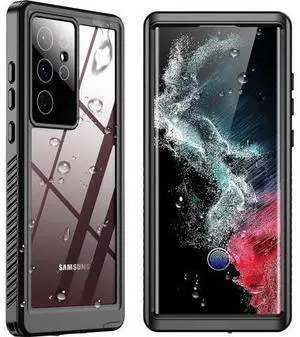 Designed for Samsung Galaxy S22 Ultra Case, Waterproof Built-in Screen Protector Full Protection Heavy Duty Shockproof Anti-Scratched Rugged Case for Galaxy S22 Ultra 5G 6.8'' 2022, Black Designed for Samsung Galaxy S22 Ultra Case, Waterproof Built-in Screen Protector Full Protection Heavy Duty Shockproof Anti-Scratched Rugged Case for Galaxy S22 Ultra 5G 6.8'' 2022, Black