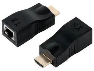 HDMI Extender,HDMI TO RJ 45 Up to 100ft HDMI Ethernet Network Extender Adapter Over RJ45 Cat5e Cat6 Cable (30M Sender + Receiver, 1 Port RJ45) HDMI Extender,HDMI TO RJ 45 Up to 100ft HDMI Ethernet Network Extender Adapter Over RJ45 Cat5e Cat6 Cable (30M Sender + Receiver, 1 Port RJ45)