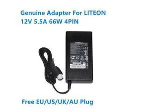 12V 5.5A 66W 4PIN LITEON PA-1660-2SA2 341-100346-01 AC Adapter For Router Power Supply Charger 12V 5.5A 66W 4PIN LITEON PA-1660-2SA2 341-100346-01 AC Adapter For Router Power Supply Charger