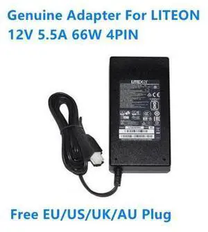 12V 5.5A 66W 4PIN LITEON PA-1660-2SA2 341-100346-01 AC Adapter For Router Power Supply Charger 12V 5.5A 66W 4PIN LITEON PA-1660-2SA2 341-100346-01 AC Adapter For Router Power Supply Charger