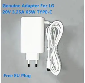 20V 3.25A 65W TYPE-C ADT-65FSU-D03-EPK Power Supply AC Adapter For LG 14Z90P 17Z90P ADT-65DSU-D03-2 Laptop Power Charger 20V 3.25A 65W TYPE-C ADT-65FSU-D03-EPK Power Supply AC Adapter For LG 14Z90P 17Z90P ADT-65DSU-D03-2 Laptop Power Charger