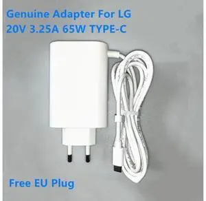 20V 3.25A 65W TYPE-C ADT-65FSU-D03-EPK Power Supply AC Adapter For LG 14Z90P 17Z90P ADT-65DSU-D03-2 Laptop Power Charger 20V 3.25A 65W TYPE-C ADT-65FSU-D03-EPK Power Supply AC Adapter For LG 14Z90P 17Z90P ADT-65DSU-D03-2 Laptop Power Charger