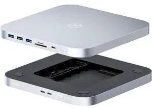 Hagibis USB-C Hub with Dual Hard Drive Enclosure, Type-C Docking Station for Mac Mini M2, Mac Studio M1 Max Ultra with 2.5inch SATA, M.2 NVMe NGFF, USB 3.1 Gen2, USB-C, SD/TF, 2 USB 3.0 (MC25 Pro) Hagibis USB-C Hub with Dual Hard Drive Enclosure, Type-C Docking Station for Mac Mini M2, Mac Studio M1 Max Ultra with 2.5inch SATA, M.2 NVMe NGFF, USB 3.1 Gen2, USB-C, SD/TF, 2 USB 3.0 (MC25 Pro)