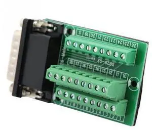 DB26 DB26-G2-01 Male Adapter to PCB Terminal Signals Module Breakout Board Connector DB26 DB26-G2-01 Male Adapter to PCB Terminal Signals Module Breakout Board Connector