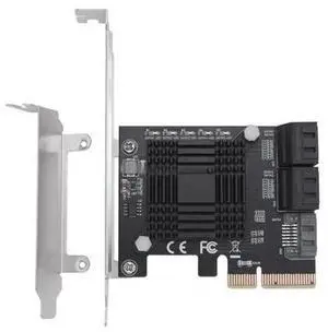 PCIE To 5-Port SATA III 6 Gbps SATA Controller Expansion Card JMB585 Computer Chassis Adapter Card PCIE To 5-Port SATA III 6 Gbps SATA Controller Expansion Card JMB585 Computer Chassis Adapter Card