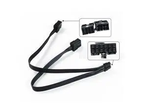 FOR 2x 8 Pin Dual to 12-Pin Graphics Card Power Cable for RTX 3070 30CM FOR 2x 8 Pin Dual to 12-Pin Graphics Card Power Cable for RTX 3070 30CM