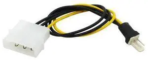 2pcs 4Pin Molex Male to 3Pin Computer Fan Cooling Power Extension Cable IDE to 3 Pin Connector Power Cable HY1588 2pcs 4Pin Molex Male to 3Pin Computer Fan Cooling Power Extension Cable IDE to 3 Pin Connector Power Cable HY1588
