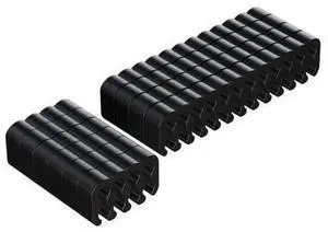 PVC Clamp Cable Clip Organizer Dresser for 2.5-3.2mm PC Power Cord Wiring 8/24 Pin Computer Cable Manager(8PINx6 24PINX4) PVC Clamp Cable Clip Organizer Dresser for 2.5-3.2mm PC Power Cord Wiring 8/24 Pin Computer Cable Manager(8PINx6 24PINX4)
