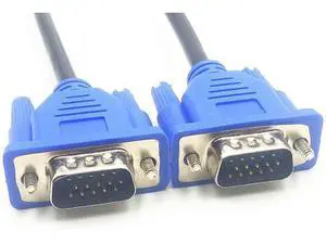 VGA-VGA Standard 15-Pin VGA Male to VGA Male Cable, 4.8Ft(3+5) VGA-VGA Standard 15-Pin VGA Male to VGA Male Cable, 4.8Ft(3+5)