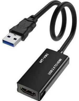 USB 3.0 to HDMI Adapter USB 3.0 to HDMI Male to Female Adapter 1080P Compatible with Mac OS Windows 10/8.1/8/7 (Uni-Directional) 1 Pack USB 3.0 to HDMI Adapter USB 3.0 to HDMI Male to Female Adapter 1080P Compatible with Mac OS Windows 10/8.1/8/7 (Uni-Directional) 1 Pack