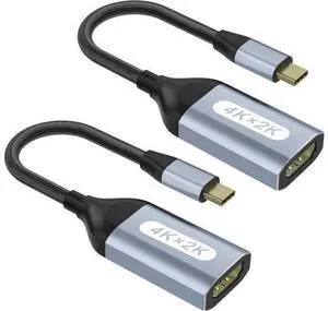 USB C to HDMI Adapter 4K@60Hz USB-C to HDMI Cable Thunderbolt to HDMI USBC to HDMI Converter Type C to HDMI Adapter Compatible with iPhone 15 MacBook Galaxy Chromebook etc. (2 Pack) USB C to HDMI Adapter 4K@60Hz USB-C to HDMI Cable Thunderbolt to HDMI USBC to HDMI Converter Type C to HDMI Adapter Compatible with iPhone 15 MacBook Galaxy Chromebook etc. (2 Pack)