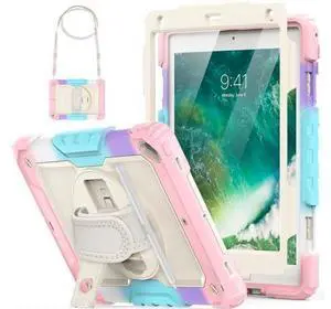 for iPad Air 2 Case, iPad 6th 5th Generation/Pro 9.7 inch Case with Screen Protector, Hand Strap, Built-in Stand, Carrying Strap, Pencil Holder, Protective iPad 9.7 Case for Kids, Pink for iPad Air 2 Case, iPad 6th 5th Generation/Pro 9.7 inch Case with Screen Protector, Hand Strap, Built-in Stand, Carrying Strap, Pencil Holder, Protective iPad 9.7 Case for Kids, Pink