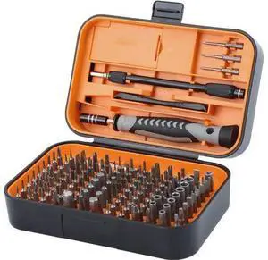 Small Screwdriver Set with 120 Bits, Kingsdun 130 in 1 Precision Magnetic Screwdriver Bit Set with Tweezer, Flat, Phillips, Pentalobe, Torx Star Screwdriver for Computer, Xbox, Phone, PC Laptop Small Screwdriver Set with 120 Bits, Kingsdun 130 in 1 Precision Magnetic Screwdriver Bit Set with Tweezer, Flat, Phillips, Pentalobe, Torx Star Screwdriver for Computer, Xbox, Phone, PC Laptop