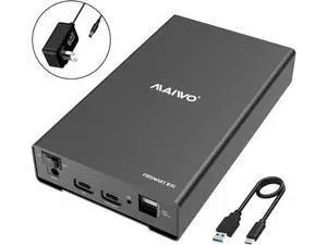 M 2.5 3.5 inch SATA Hard Drive Enclosure, USB Type-C to External SATA SSD HDD Adapter, Max 10Gbps, 18TB Capacity, Tool-Free, Support UASP/HUB Extension/Auto Sleep M 2.5 3.5 inch SATA Hard Drive Enclosure, USB Type-C to External SATA SSD HDD Adapter, Max 10Gbps, 18TB Capacity, Tool-Free, Support UASP/HUB Extension/Auto Sleep