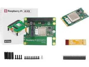 Official RPi AI Kit Comes with Pi M.2 HAT+ with Hailo AI Acceleration Module Compatible with Raspberry Pi 5 Official RPi AI Kit Comes with Pi M.2 HAT+ with Hailo AI Acceleration Module Compatible with Raspberry Pi 5