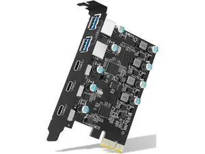 5 Ports (3X USB C - 2X USB A) USB PCI Express Card PCIe, 5Gbps High Speed USB3.0 PCI-EX1 X4 X8 X16 Adapter Converter for Desktop PC, for XP, WIN7, WIN8, WIN8.1, WIN10 5 Ports (3X USB C - 2X USB A) USB PCI Express Card PCIe, 5Gbps High Speed USB3.0 PCI-EX1 X4 X8 X16 Adapter Converter for Desktop PC, for XP, WIN7, WIN8, WIN8.1, WIN10