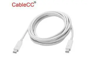 For MacBook 2013 2014 2015 Thunderbolt Port to Thunderbolt Male to Male Data Video Cable White(200 cm) For MacBook 2013 2014 2015 Thunderbolt Port to Thunderbolt Male to Male Data Video Cable White(200 cm)