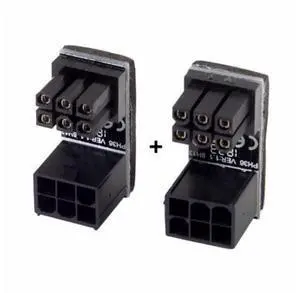 ATX 6Pin Female to 6pin Male 180 Degree Angled Power Adapter for Desktops Graphics Card ATX 6Pin Female to 6pin Male 180 Degree Angled Power Adapter for Desktops Graphics Card