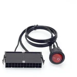 ATX/EPS 24pin Power supply Jump Start cable with ON / OFF button switch Mining Power adapter reset switch lines ATX/EPS 24pin Power supply Jump Start cable with ON / OFF button switch Mining Power adapter reset switch lines