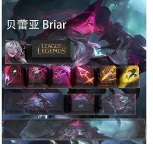 League of Legends Themed Keycaps Briar PBT heat-sublimation keycaps 12 keys OEM high degree League of Legends Themed Keycaps Briar PBT heat-sublimation keycaps 12 keys OEM high degree