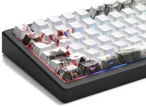 Womier PBT Keycaps, Custom White Japanese Keyboard Keycaps 60 65 75 100 Percent, Shine Through Cherry Profile Keycaps, Doubleshot Side Print Dye Sub Keycaps Set 127 Keys, Cherry Blossom (White3) Womier PBT Keycaps, Custom White Japanese Keyboard Keycaps 60 65 75 100 Percent, Shine Through Cherry Profile Keycaps, Doubleshot Side Print Dye Sub Keycaps Set 127 Keys, Cherry Blossom (White3)