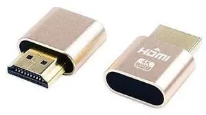 DTECH HDMI Dummy Plug 4K Display Emulator Compatible with Windows Mac OSX Linux Support 4kx2k 2160P 1080p for Computer Desktop (fit-Headless, 2 Pack) DTECH HDMI Dummy Plug 4K Display Emulator Compatible with Windows Mac OSX Linux Support 4kx2k 2160P 1080p for Computer Desktop (fit-Headless, 2 Pack)