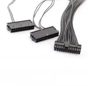 30cm 24Pin 20+4Pin Triple PSU -ATX Power Supply Adapter Cable 18AWG Wire for Mining Power Supply Synchronization Start Line 30cm 24Pin 20+4Pin Triple PSU -ATX Power Supply Adapter Cable 18AWG Wire for Mining Power Supply Synchronization Start Line