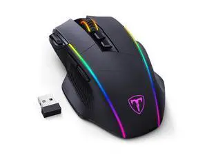 Wireless Gaming Mouse,Tri-Mode 2.4G/USB-C/Bluetoothy, Up to 10000DPI,Chroma RGB Backlit,Ergonomic with 8 Programmable Buttons,Rechargeable Computer Mouse for Laptop,PC,Mac Wireless Gaming Mouse,Tri-Mode 2.4G/USB-C/Bluetoothy, Up to 10000DPI,Chroma RGB Backlit,Ergonomic with 8 Programmable Buttons,Rechargeable Computer Mouse for Laptop,PC,Mac