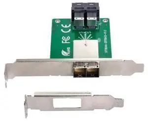 Dual Ports Mini SAS HD SFF-8644 To Internal SAS HD SFF-8643 PCBA Female Adapter With Low Profile Bracket ZIHAN Dual Ports Mini SAS HD SFF-8644 To Internal SAS HD SFF-8643 PCBA Female Adapter With Low Profile Bracket ZIHAN
