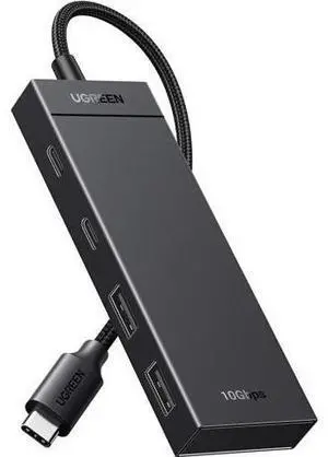 UGREEN USB C Hub, 10Gbps 4 in 1 USB 3.2 Adapter with 2 USB-C & A 3.2, 4 Ports Splitter Extender for MacBook Pro/Air, iPad Pro, iPhone 15/15 Pro Max, Surface, PC, Laptops and More UGREEN USB C Hub, 10Gbps 4 in 1 USB 3.2 Adapter with 2 USB-C & A 3.2, 4 Ports Splitter Extender for MacBook Pro/Air, iPad Pro, iPhone 15/15 Pro Max, Surface, PC, Laptops and More