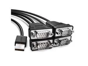 UGREEN USB to Serial RS232 Cable Adapter 4 Ports DB9 Converter 9-Pin Male to Male with Hexnuts for Windows 10/8.1/8/7/XP/Vista/Linux/MAC OS 8/9/OS X UGREEN USB to Serial RS232 Cable Adapter 4 Ports DB9 Converter 9-Pin Male to Male with Hexnuts for Windows 10/8.1/8/7/XP/Vista/Linux/MAC OS 8/9/OS X