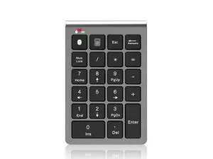 Bluetooth Number Pad Wireless & Wired 10 Key USB Keypad Two in One, Rechargeable Numpad for Laptops, Desktop, Computers Accessories Compatible with MacBook iPads ChromeBook EliteBook Notebook etc. Bluetooth Number Pad Wireless & Wired 10 Key USB Keypad Two in One, Rechargeable Numpad for Laptops, Desktop, Computers Accessories Compatible with MacBook iPads ChromeBook EliteBook Notebook etc.
