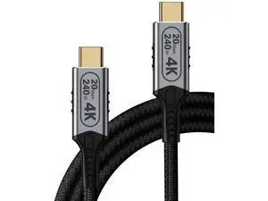 10ft USB-C to USB-C Cable, 20Gbps Data Transfer, 4K@60Hz Video, 240W Fast Charge, Compatible with Laptops, Tablets, Smartphones, and Computers 10ft USB-C to USB-C Cable, 20Gbps Data Transfer, 4K@60Hz Video, 240W Fast Charge, Compatible with Laptops, Tablets, Smartphones, and Computers