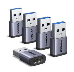 USB to USB C Adapter 5 Pack, 10Gbps USBC Female to A Male Adapter, Type C USB C Cable Converter for iPhone 17 16 15 14 13 Plus Pro Max,iPad Air Mini 6 7,Samsung Galaxy S23 S24,iPad Air USB to USB C Adapter 5 Pack, 10Gbps USBC Female to A Male Adapter, Type C USB C Cable Converter for iPhone 17 16 15 14 13 Plus Pro Max,iPad Air Mini 6 7,Samsung Galaxy S23 S24,iPad Air