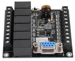 FX1N-14MR Relay Controller Module Programmable Logic Controller PLC Industrial Programmable Control Board Black FX1N-14MR Relay Controller Module Programmable Logic Controller PLC Industrial Programmable Control Board Black