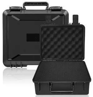 Hard Case with Foam, Interior- 11.4 x 9.8" x 5.7, Waterproof Hard Case with Customizable Foam for Test Instruments Compact Cameras and Tools Hard Case with Foam, Interior- 11.4 x 9.8" x 5.7, Waterproof Hard Case with Customizable Foam for Test Instruments Compact Cameras and Tools