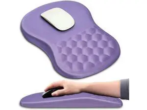 Hokafenle Ergonomic Mouse Pad Wrist Support with Massage Design, Wrist Rest Pain Relief Mousepad with Memory Foam&Non-Slip PU Base, Mouse Pads for Wireless Mouse & Desk (12x8 inch,Lavender) Hokafenle Ergonomic Mouse Pad Wrist Support with Massage Design, Wrist Rest Pain Relief Mousepad with Memory Foam&Non-Slip PU Base, Mouse Pads for Wireless Mouse & Desk (12x8 inch,Lavender)