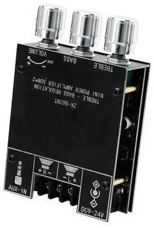 JR-502MT 2.0 Dual-Channel Amplifier Board, Car Bluetooth 5.0 Power Amplifier Board, 50W+50W HiFi Stereo High & Low Tone Adjustable Module, DC12-24V Stereo AMP Module for Car DIY Speakers. JR-502MT 2.0 Dual-Channel Amplifier Board, Car Bluetooth 5.0 Power Amplifier Board, 50W+50W HiFi Stereo High & Low Tone Adjustable Module, DC12-24V Stereo AMP Module for Car DIY Speakers.