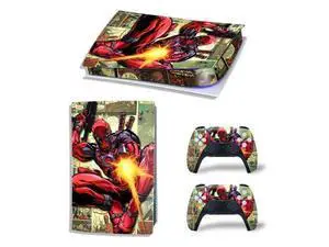 Deadpool PS5 Digital Edition Skin Sticker Decal for PS5Console and 2 Controllers PS5 Skin Sticker Vinyl(TN-PS5Digital-4806) Deadpool PS5 Digital Edition Skin Sticker Decal for PS5Console and 2 Controllers PS5 Skin Sticker Vinyl(TN-PS5Digital-4806)