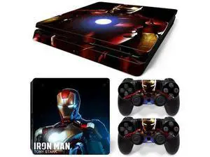 Iron Man Skin Sticker Protective Film for Slim PS4 Slim Console Controller Accessories GamePad Para(TN-PS4Slim-5797) Iron Man Skin Sticker Protective Film for Slim PS4 Slim Console Controller Accessories GamePad Para(TN-PS4Slim-5797)