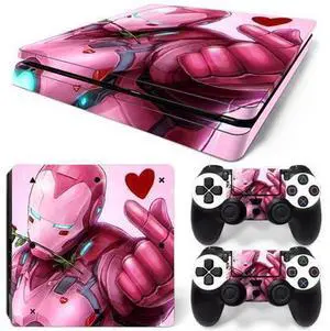 Iron Man Skin Sticker Protective Film for Slim PS4 Slim Console Controller Accessories GamePad Para(TN-PS4Slim-5795) Iron Man Skin Sticker Protective Film for Slim PS4 Slim Console Controller Accessories GamePad Para(TN-PS4Slim-5795)