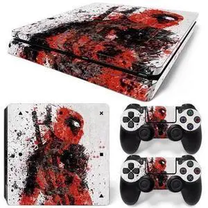 Deadpool Skin Sticker Protective Film for Slim PS4 PS4Slim Console Controller Accessories GamePad Para(TN-PS4Slim-1028) Deadpool Skin Sticker Protective Film for Slim PS4 PS4Slim Console Controller Accessories GamePad Para(TN-PS4Slim-1028)
