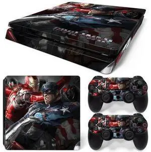 Iron Man Skin Sticker Protective Film for Slim PS4 Slim Console Controller Accessories GamePad Para(TN-PS4Slim-5789) Iron Man Skin Sticker Protective Film for Slim PS4 Slim Console Controller Accessories GamePad Para(TN-PS4Slim-5789)