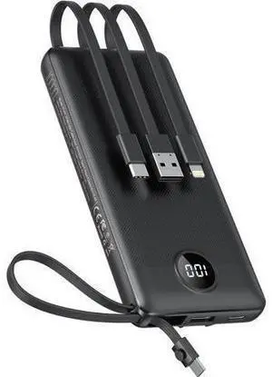 Portable Charger Built-in Cables 10000mAh Power Bank for iPhone Fast Charge USB C Battery Pack Travel Essentials Powerbank Compatible with iPhone 17/16/15/14 S25/24 Android etc Portable Charger Built-in Cables 10000mAh Power Bank for iPhone Fast Charge USB C Battery Pack Travel Essentials Powerbank Compatible with iPhone 17/16/15/14 S25/24 Android etc